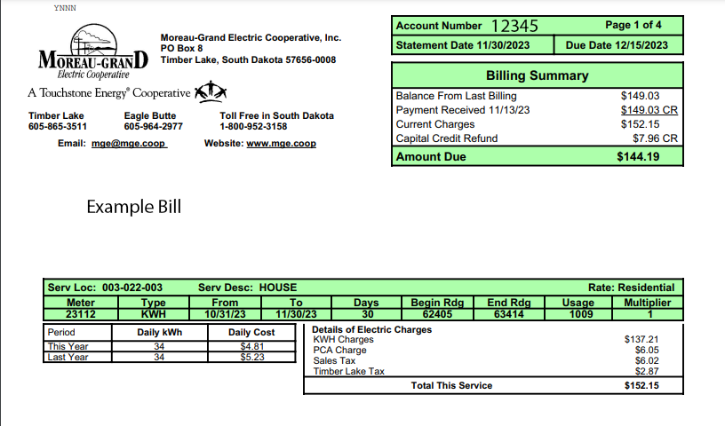 Example Bill